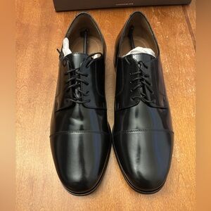 New Florsheim Broxton Men’s 12 Wide Black Leather Dress Shoes